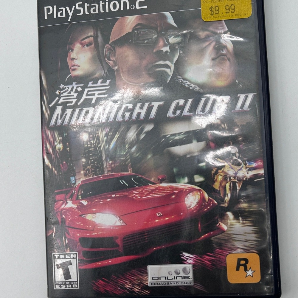 Midnight Club II 2 Sony PlayStation 2 PS2 Rockstar Games Racing SLUS-20209